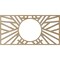 Ekena Millwork Hoover Wood Fretwork Pierced Ceiling Medallion, Hickory, 38"W x 19"H x 14 1/4"ID x 3/8"T CMWP38X19X0375HOHI - alternate 2
